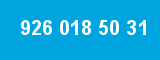 926 018 50 31 926 018 50 31